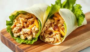 Cheesy Garlic Chicken Wraps