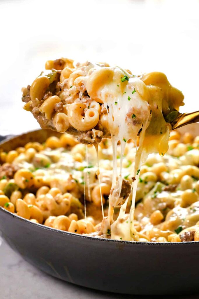 Philly Cheesesteak Pasta Recipe