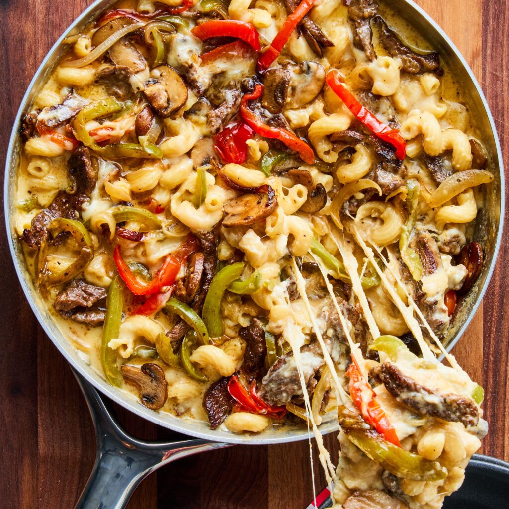 Philly Cheesesteak Pasta Recipe