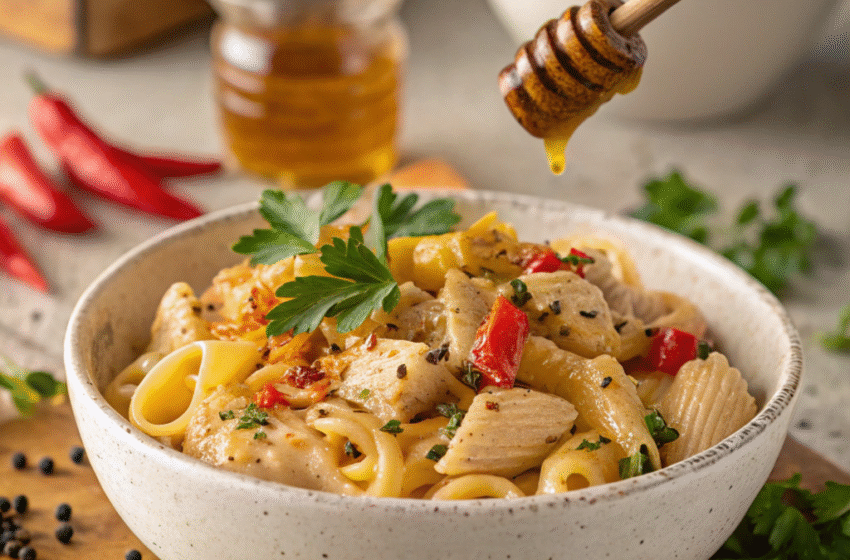 Honey Pepper Chicken Pasta