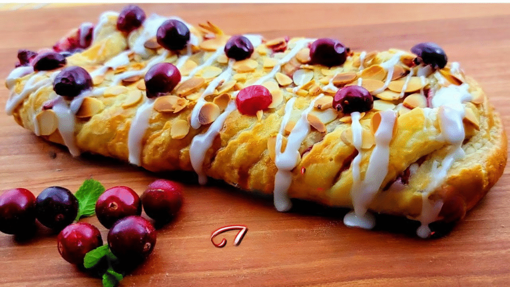 Blueberry Cream Cheese Pastry Braid