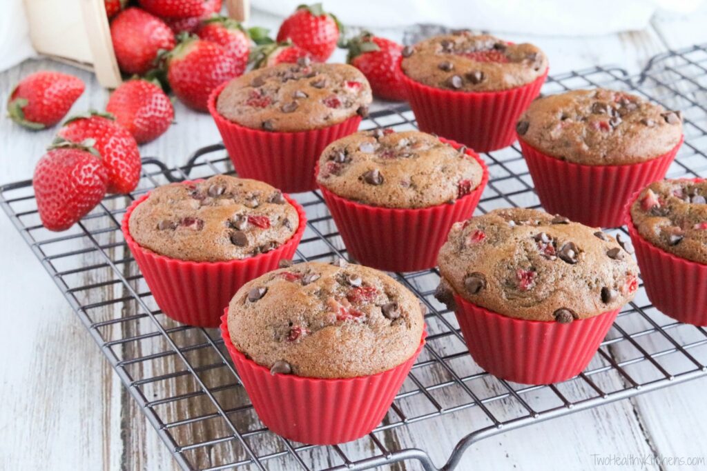 Chocolate Covered Strawberry Muffins