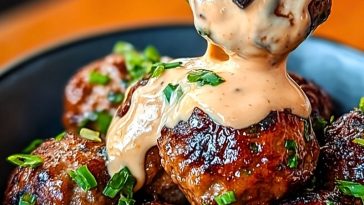 Tender Korean BBQ Meatballs with Spicy Mayo Dip