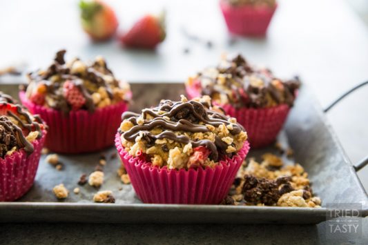 Chocolate Covered Strawberry Muffins