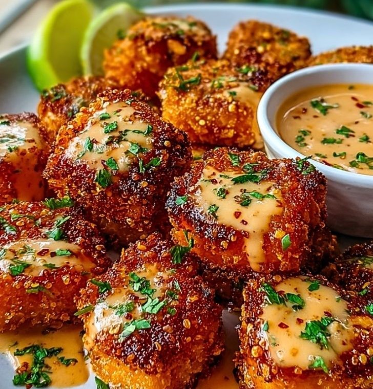 Crispy Bang Bang Salmon Bites