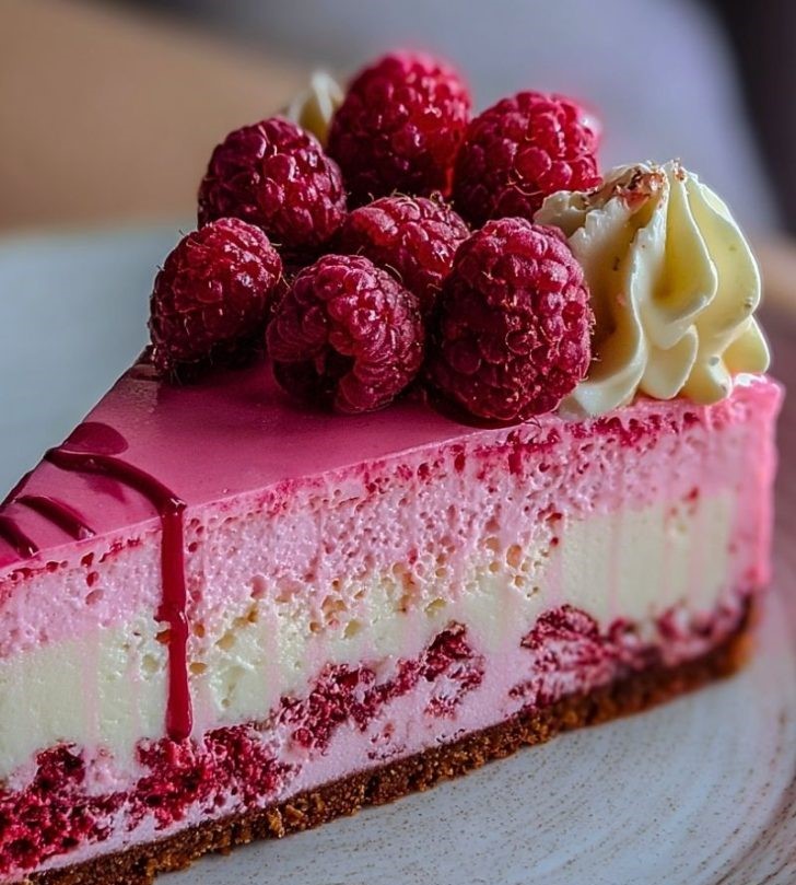 Pink Velvet Raspberry Cheesecake