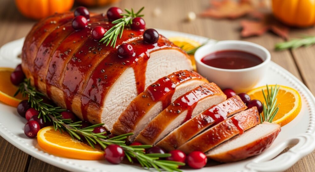 Cranberry Orange Glazed Turkey Breast