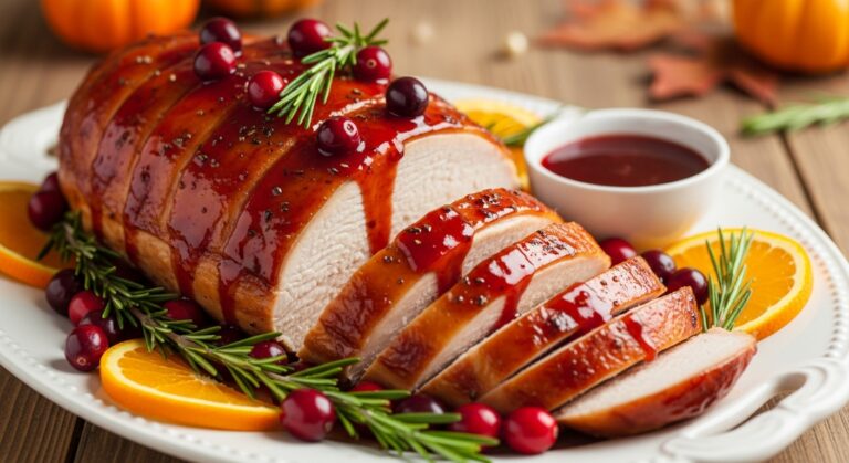 Cranberry Orange Glazed Turkey Breast