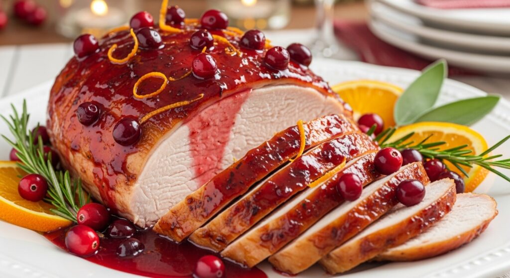 Cranberry Orange Glazed Turkey Breast