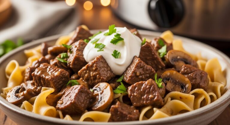 Crock Pot Beef Stroganoff