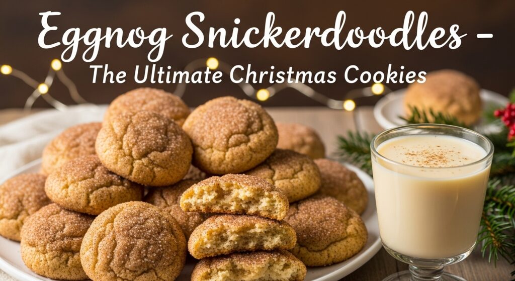 Eggnog Snickerdoodles