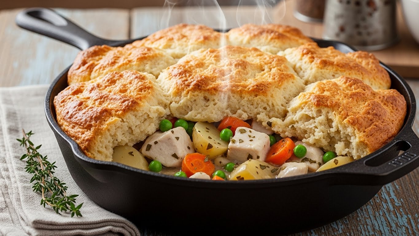 Chicken Pot Pie Cobbler Recipe